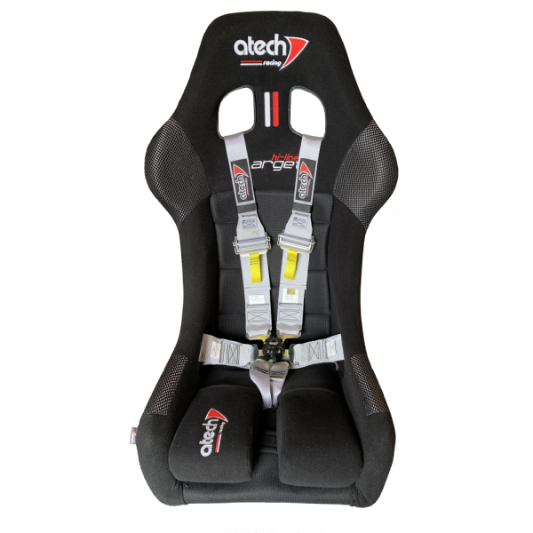 Atech Target Race Seat with Grey Harness