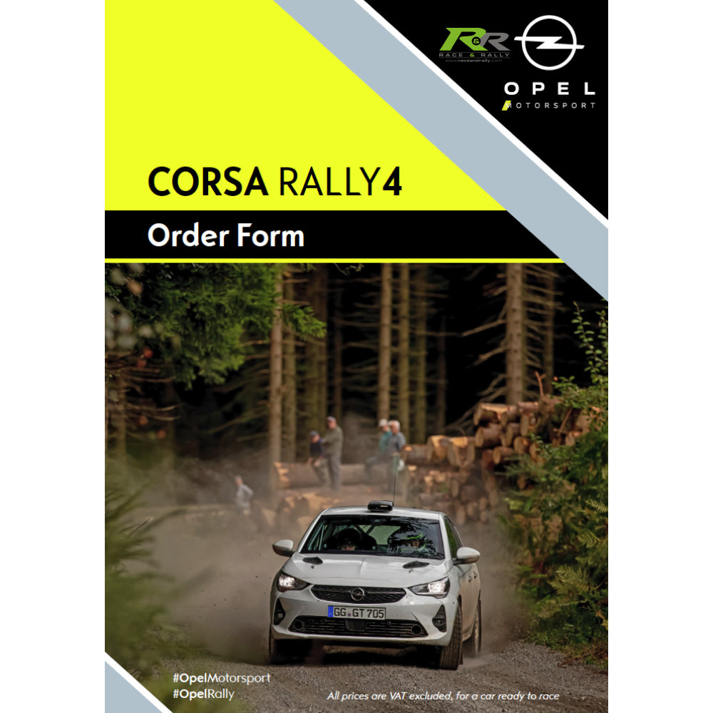 Opel Corsa Rally 4 Order Form